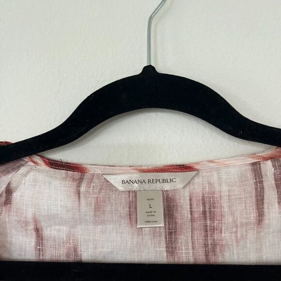 Banana Republic Petite Wayfinder Linen Wrap Top - Picture 4 of 8